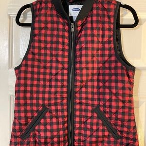 Old Navy plaid vest